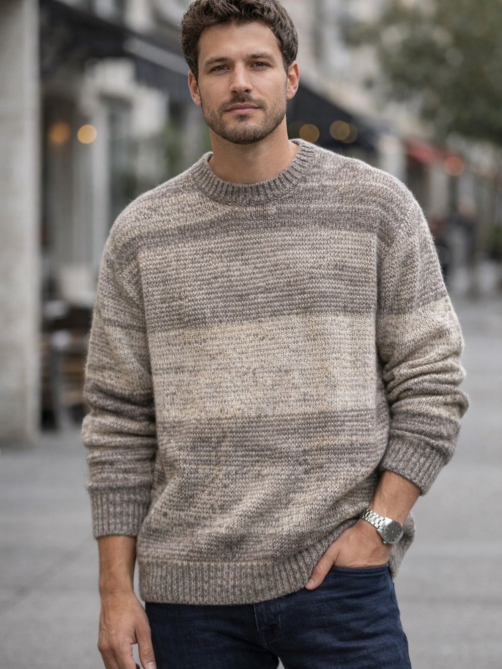 Abercrombie & Fitch Oversized Knit Sweater - Men’s Size S